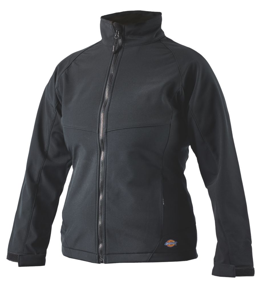 Image of Dickies Foxton Womens Softshell Jacket Black Size 12-14 