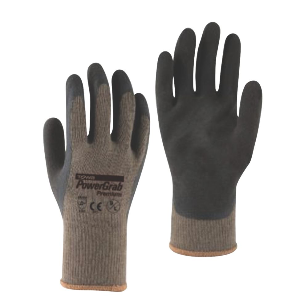Image of Towa PowerGrab Premium Gloves Brown Large 