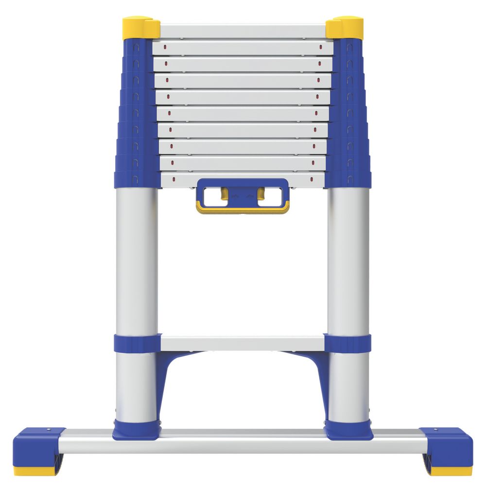 Image of Werner Soft Close Top Grade Aluminium Telescopic ladder 3.2m 