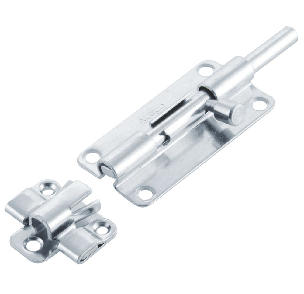 Image of Ajustlock Barrel Bolt Blue Passivated 76mm 