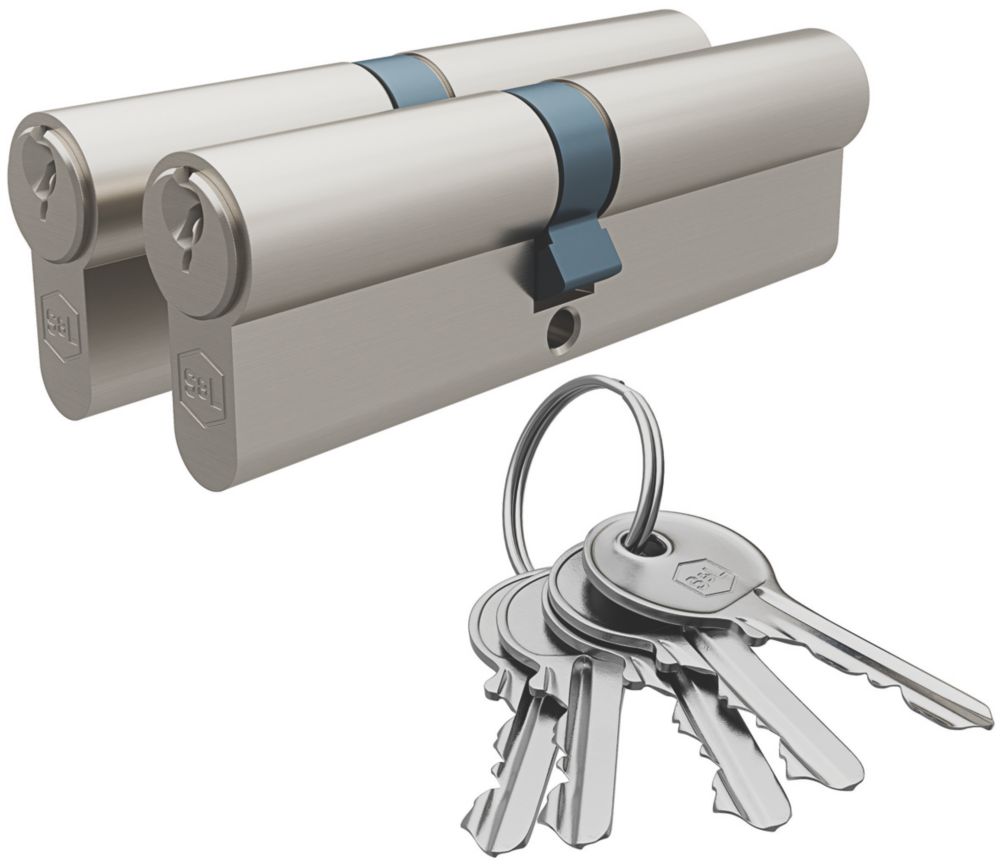 Image of Smith & Locke Fire Rated 6-Pin Euro Double Cylinder Lock 45-55 