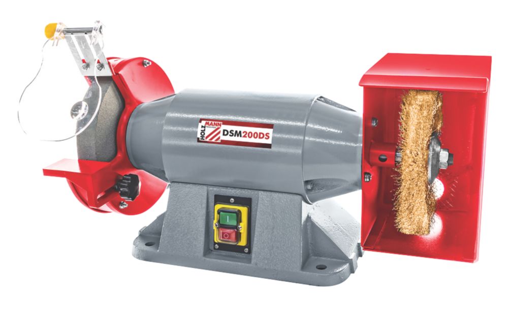 Image of Holzmann DSM200DS 200mm Brushless Electric Bench Grinder 230V 