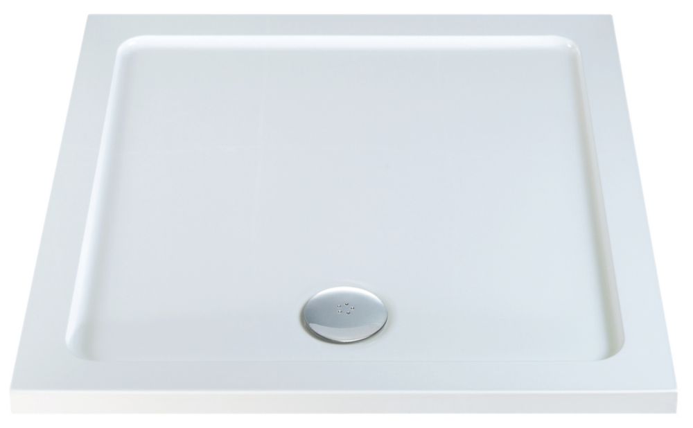 Image of Square Shower Tray White 760mm x 760mm x 40mm 