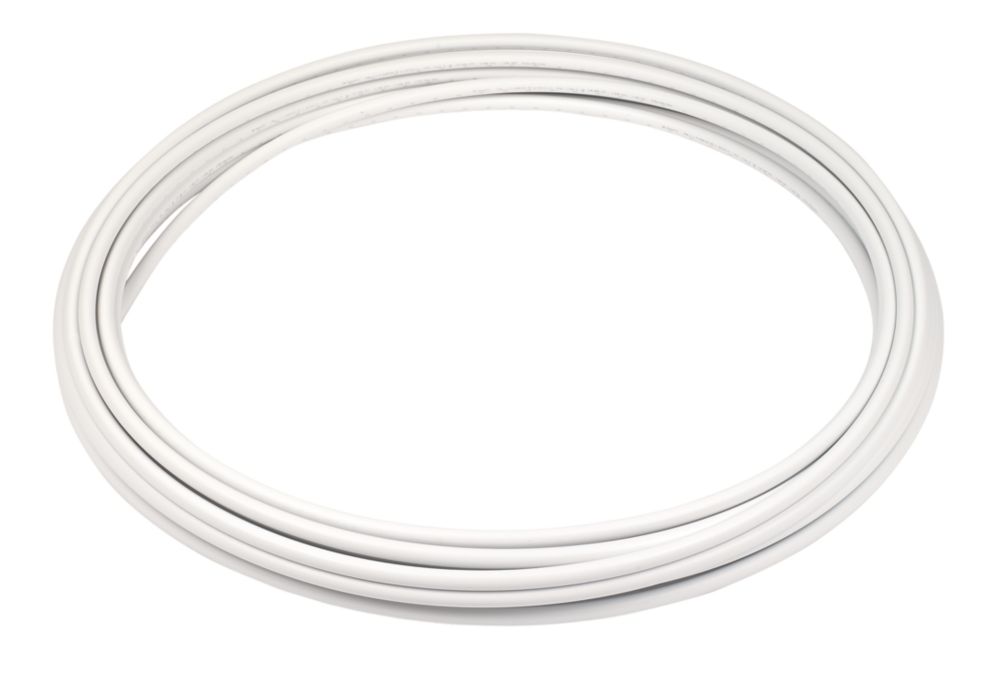 Image of JG Speedfit 15BPB-25C Push-Fit Polybutylene Layflat Pipe 15mm x 25m White 