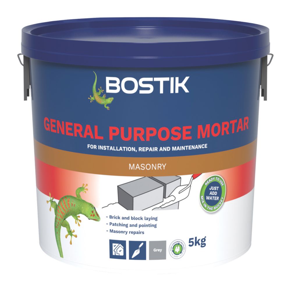 Image of Bostik General Purpose Mortar Grey 5kg 