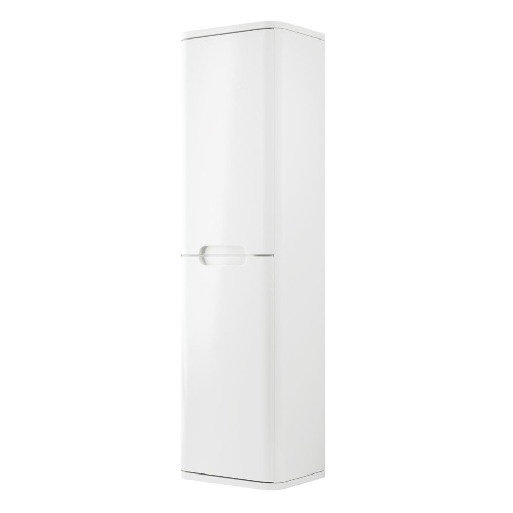 Image of Curve Tall Unit White Gloss 350mm x 250mm x 1200mm 