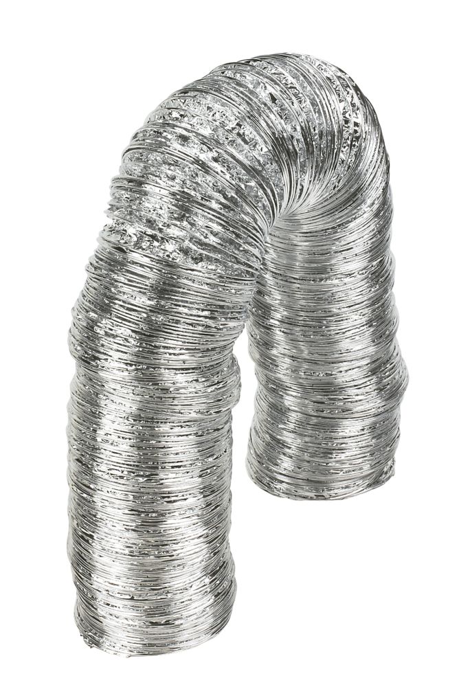 Image of Manrose Aluminium Laminated Flexible Ducting Hose Silver 10m x 100mm 