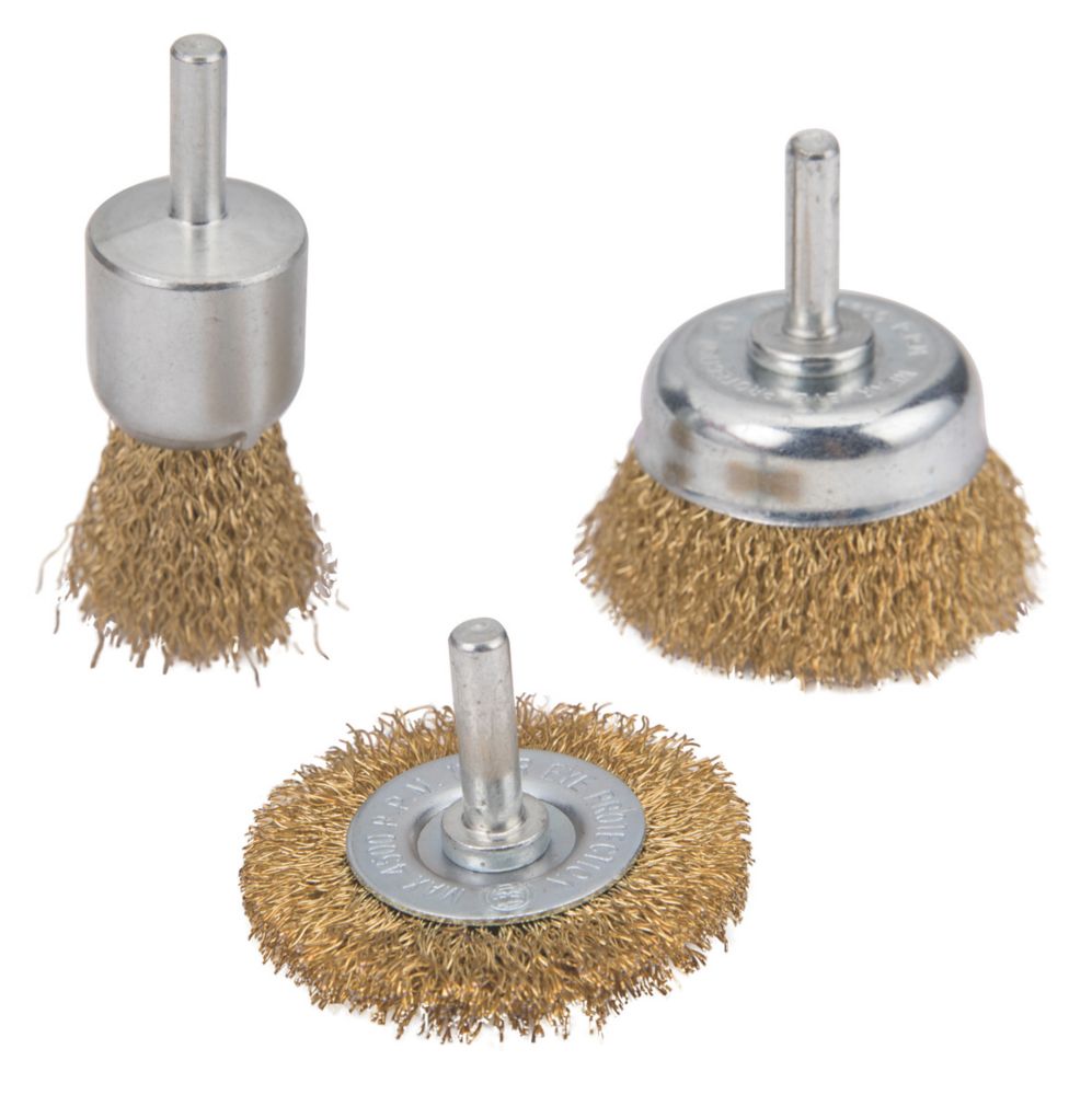 Image of Straight Shank Preparation Brush Set 3 Pieces 