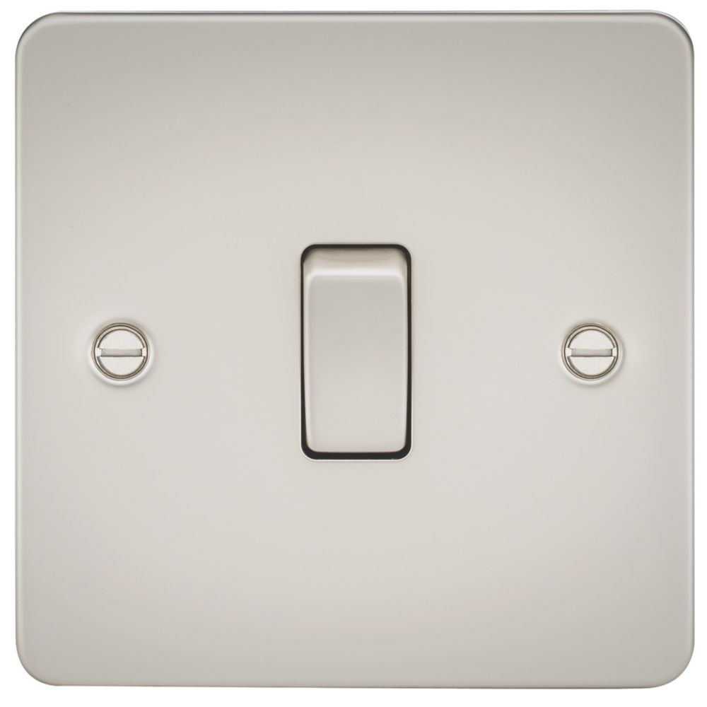 Image of Knightsbridge 10AX 1-Gang 2-Way Light Switch Pearl 