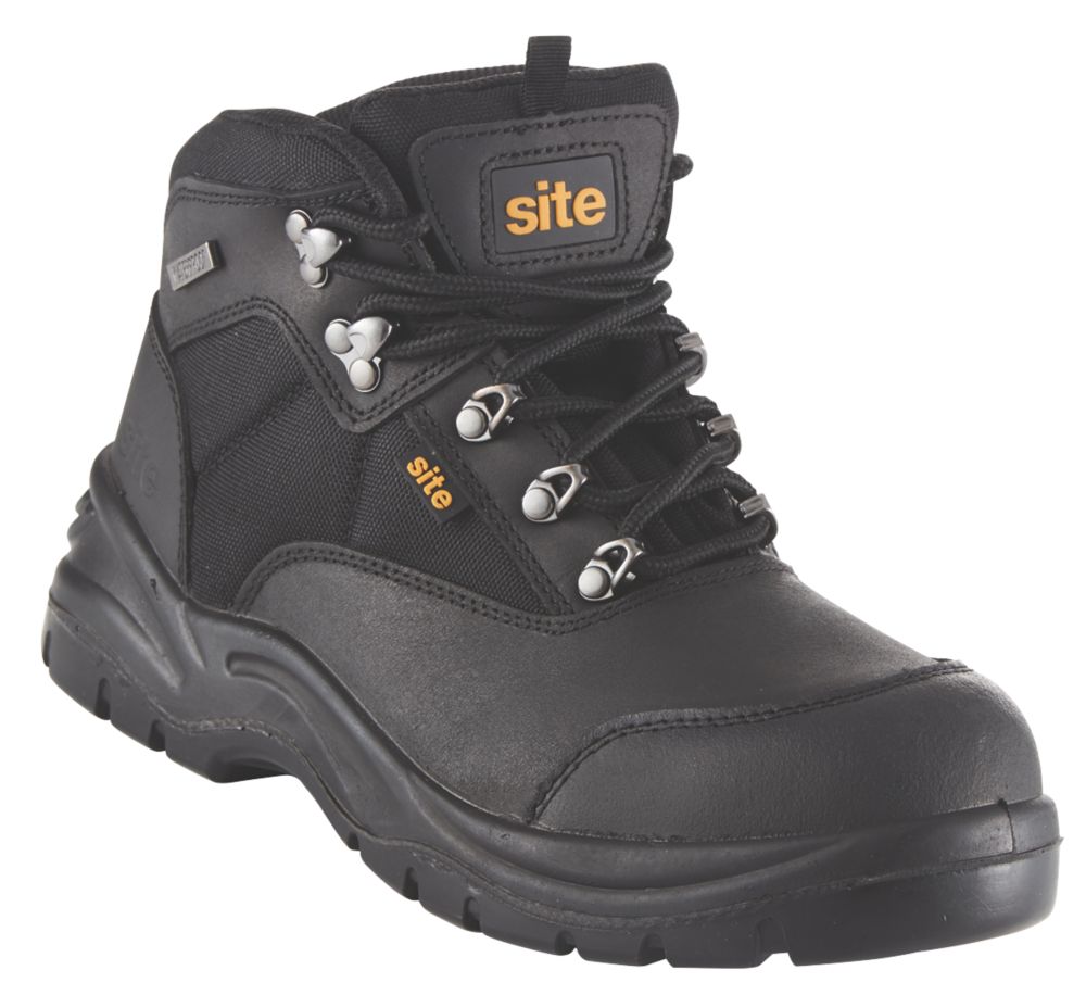 Image of Site Onyx Safety Boots Black Size 12 