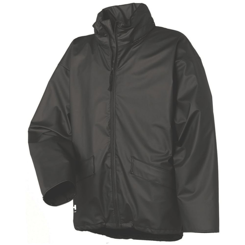 Image of Helly Hansen Voss Waterproof Jacket Black X Large Size 44" Chest 