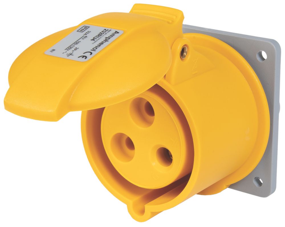 Image of ABB 32A 2P+E Panel Socket 130V 