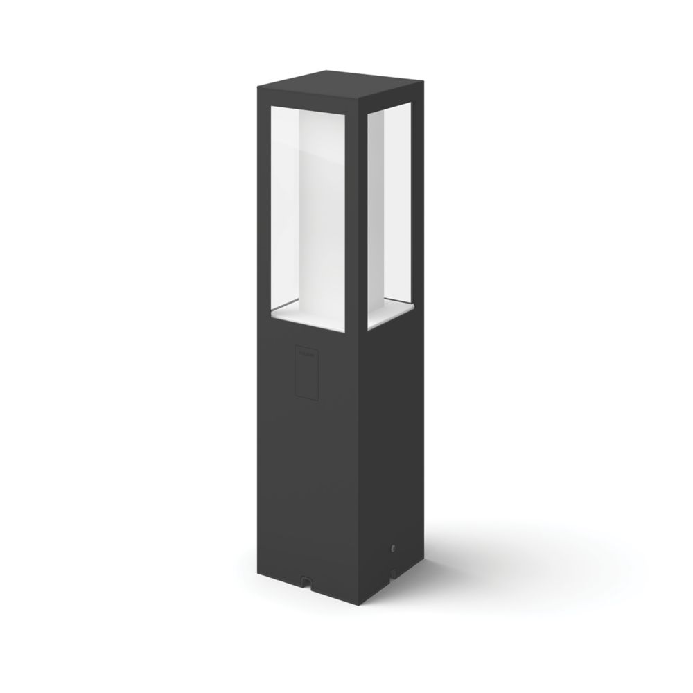 Image of Philips Hue Impress 400mm Outdoor LED Smart Pedestal Light Black 8W 1180lm 