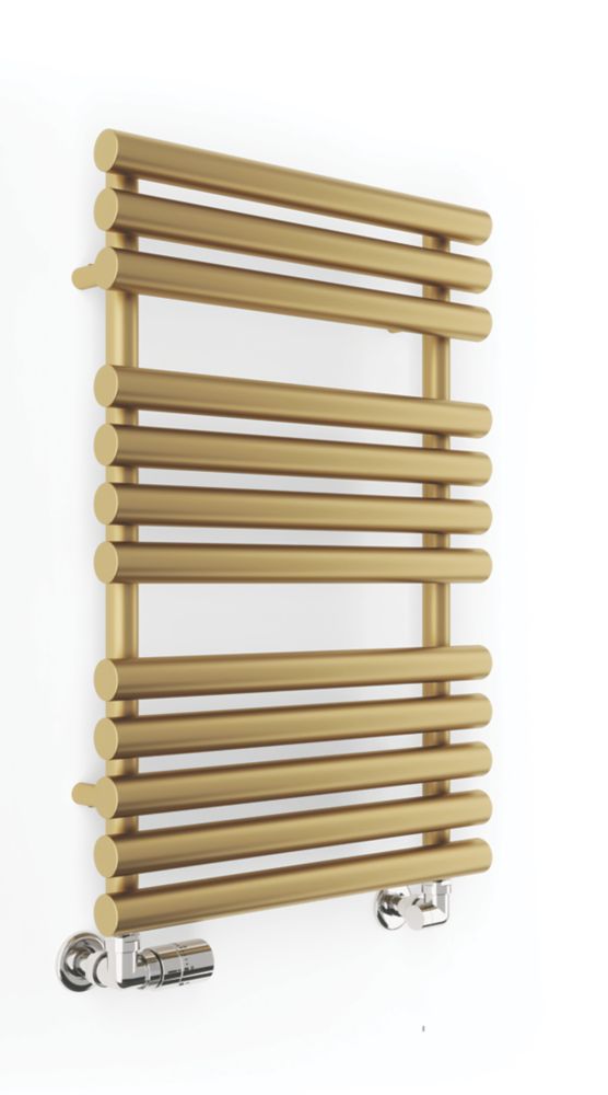 Image of Terma Rolo Towel Rail 755mm x 520mm Brass 1593BTU 