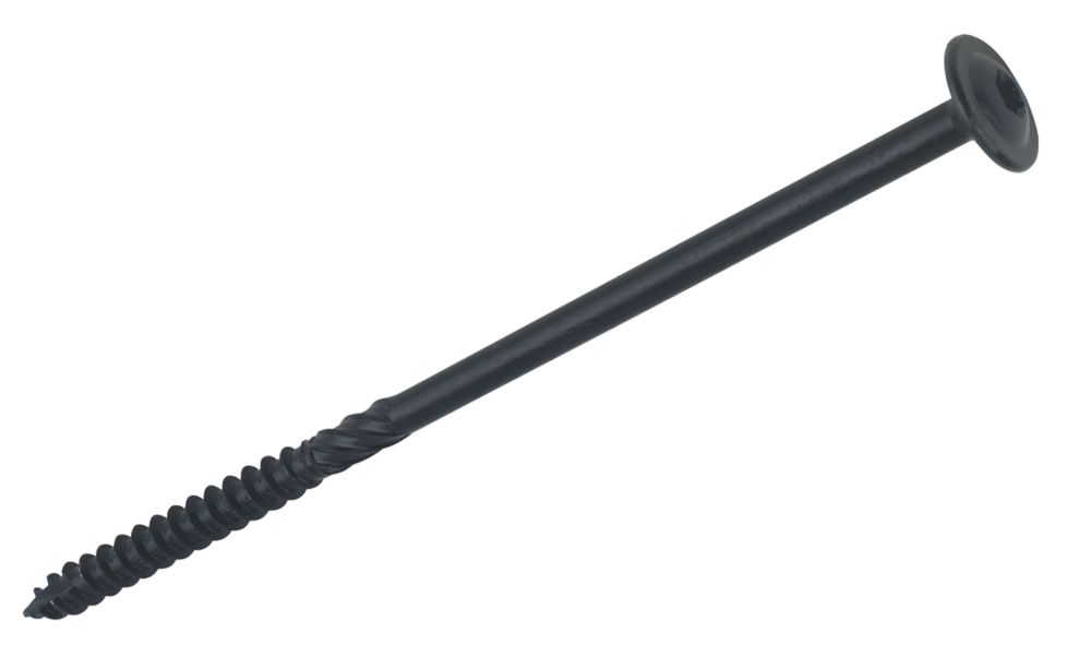 Image of TimbaScrew Wafer Timber Screws Black 6.7 x 150mm 50 Pack 