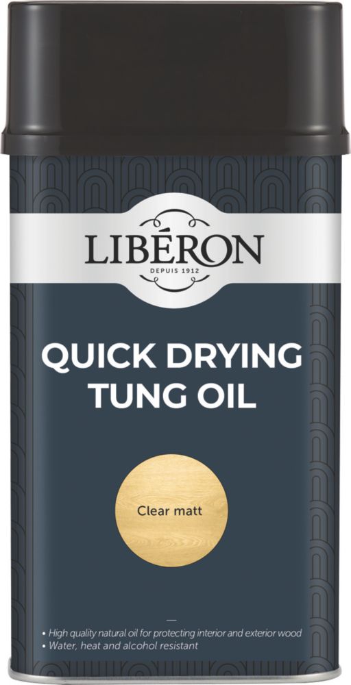 Image of Liberon Quick-Drying Tung Oil Clear 1Ltr 
