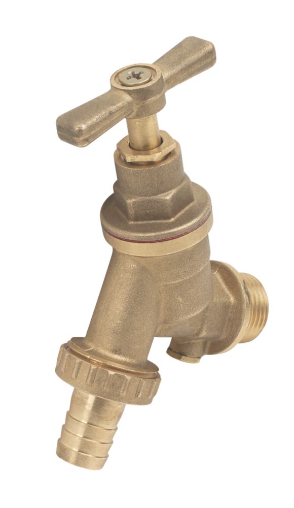 Image of Outside Tap with Double Check Valve 15mm x 1/2" 