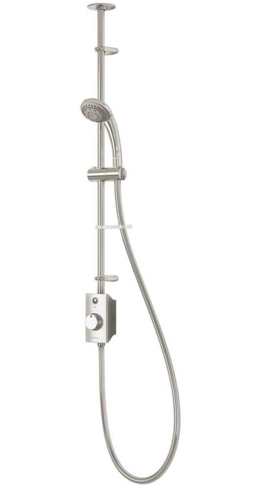 Image of Aqualisa Visage Gravity-Pumped Ceiling-Fed Single Outlet Chrome Thermostatic Digital Shower 