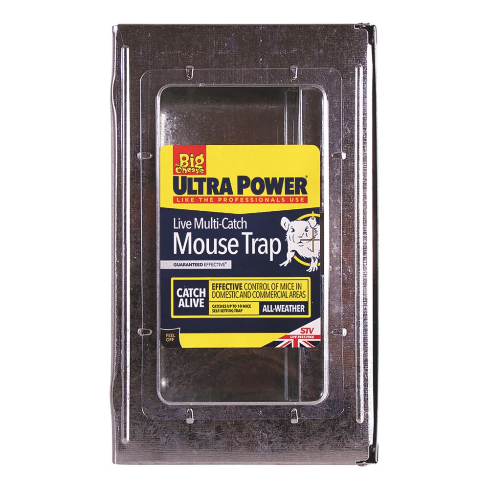 Image of The Big Cheese Ultra Power Galvanised Steel Mouse Live-Catch Trap 