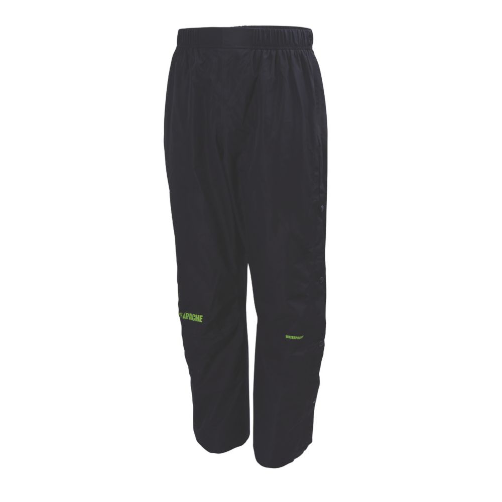 Image of Apache Quebec Waterproof & Breathable Over Trouser Black X Large 40" W 31" L 