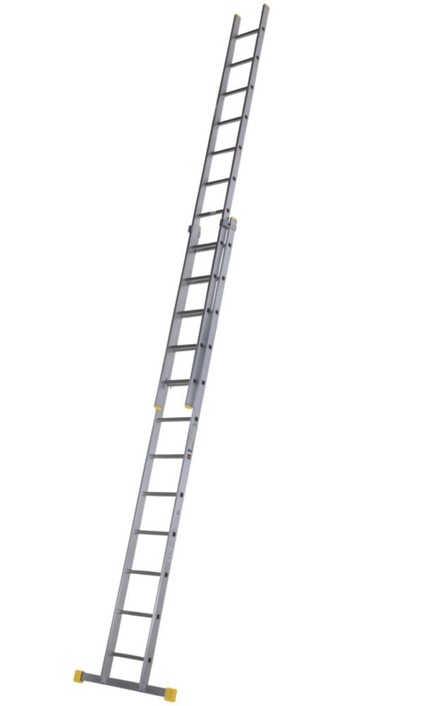 Image of Werner PRO 2-Section Aluminium Square Rung Extension Ladder 6.09m 