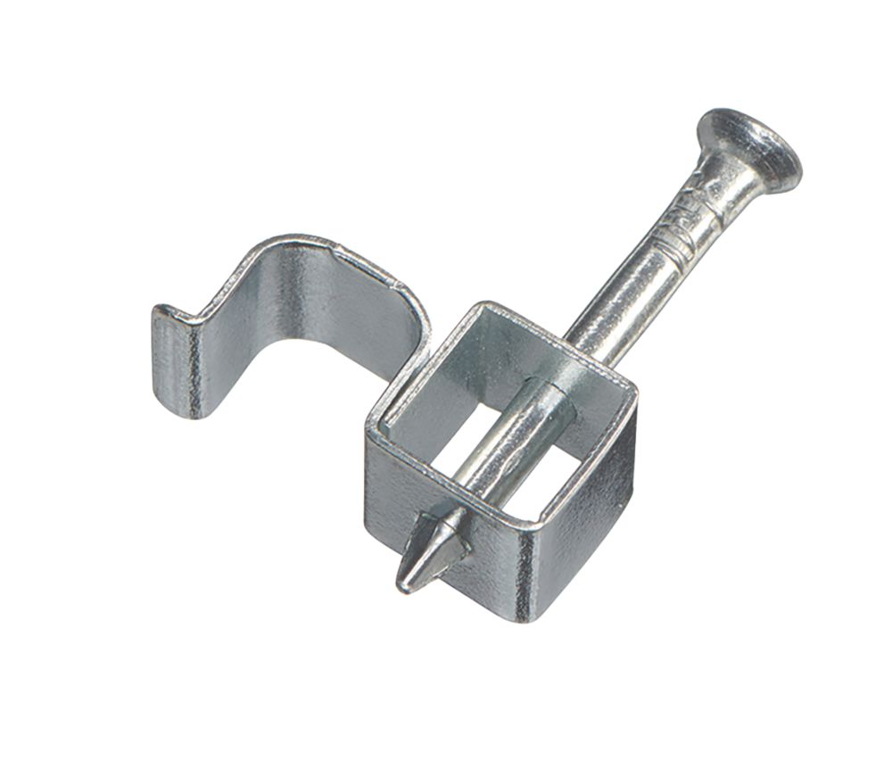 Image of Deta Fire Rated Cable Clips 1.5mmÂ² Silver 100 Pack 