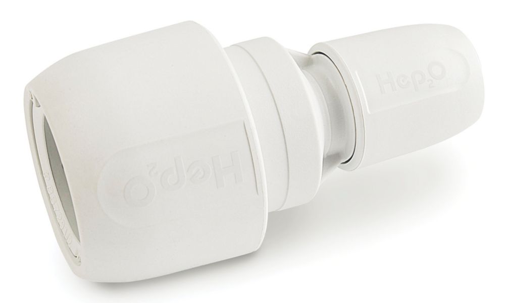 Image of Hep2O Plastic Push-Fit Reducing Coupler 22mm x 10mm 
