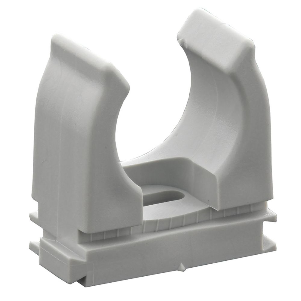 Image of Spit Round 25mm Pulsa E Conduit Clip 100 Pack 