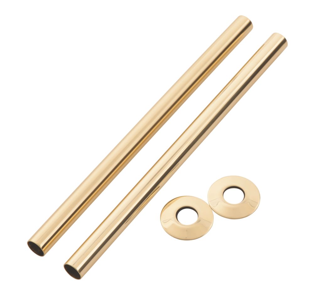 Image of Arroll Pipe Shroud Kit Antique Copper 18mm x 300mm 2 Pack 