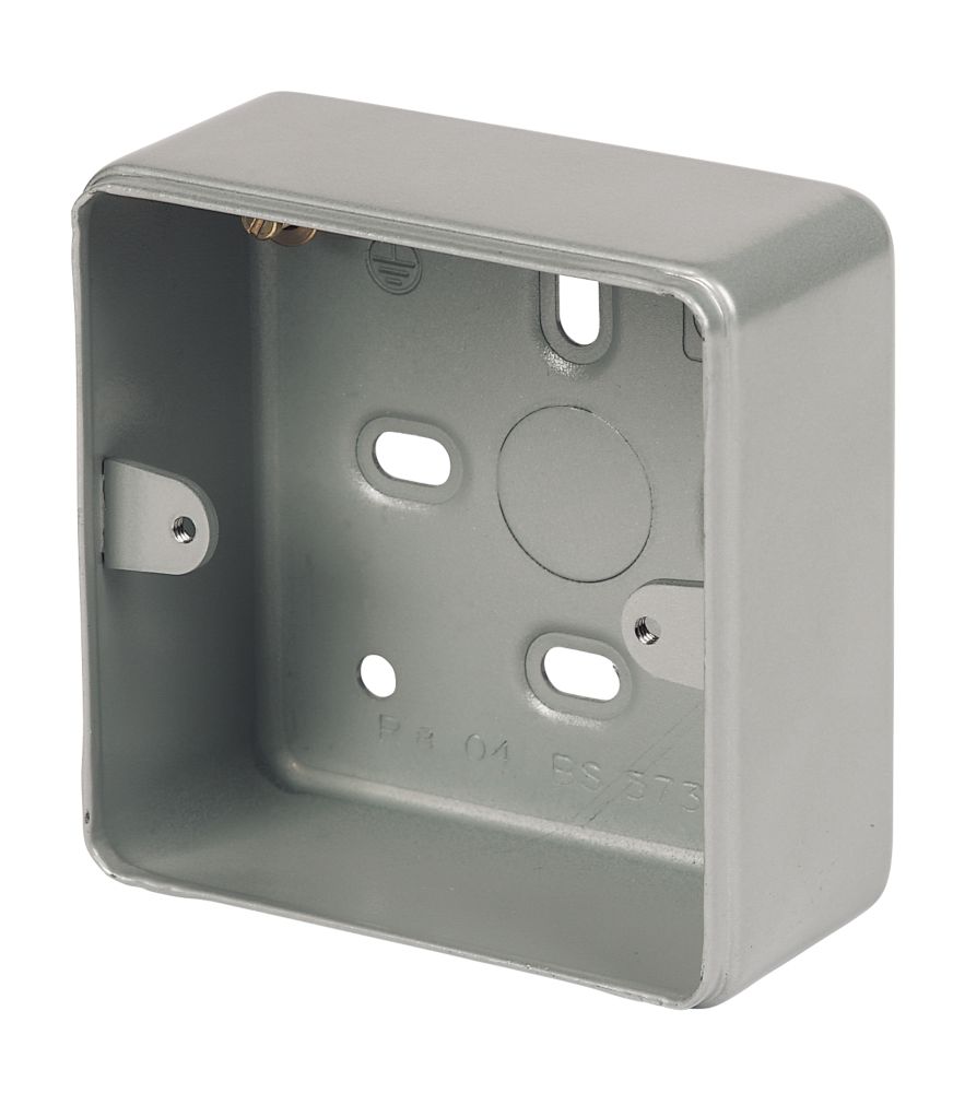 Image of MK 2-Module Grid Metal-Clad Switch Box 40mm 