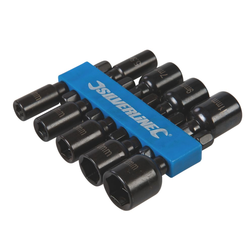 Image of Silverline Magnetic Nut Driver Set 9 Pieces 