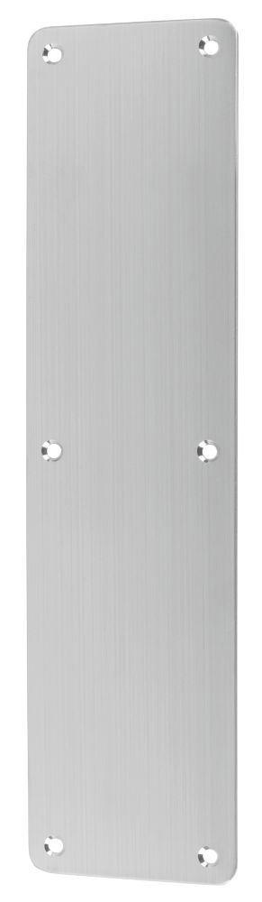 Image of Smith & Locke Fire Rated Finger Plate Satin Stainless Steel 75mm x 300mm 