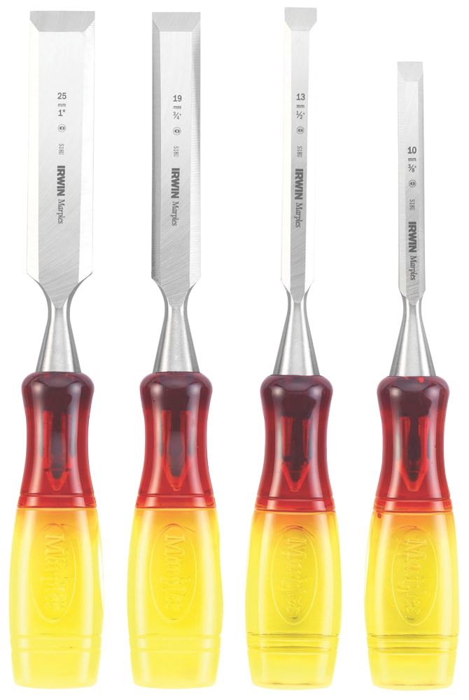 Image of Irwin Marples Bevel Edge Chisel Set 4 Pieces 