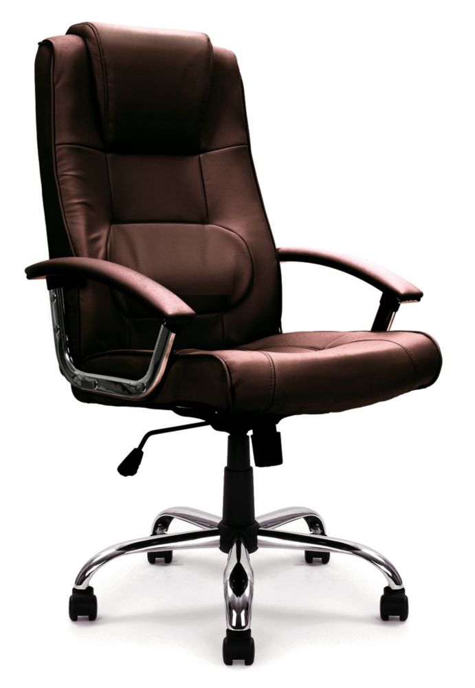 Image of Nautilus Designs Westminster High Back Executive Chair Brown 