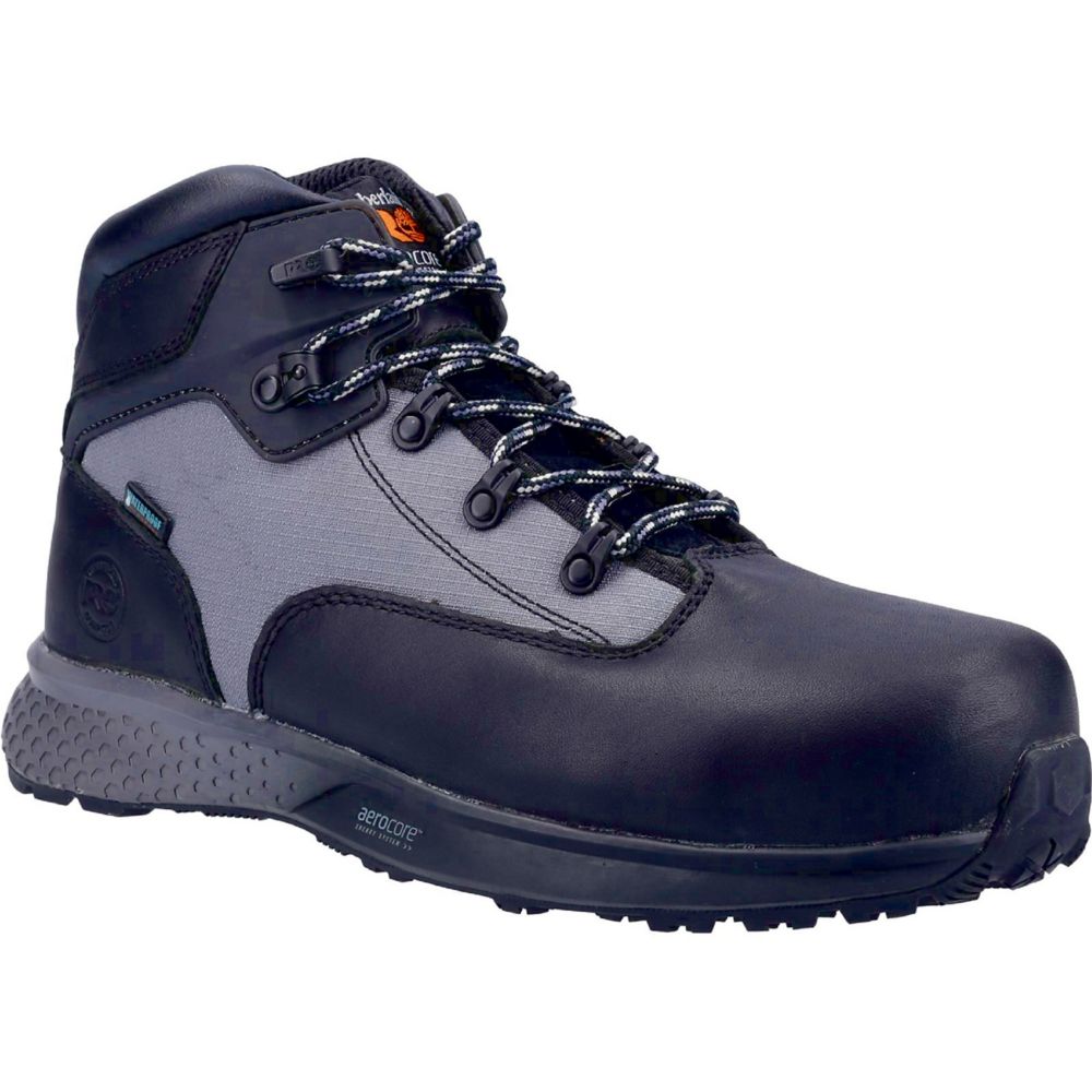 Image of Timberland Pro Euro Hiker Metal Free Safety Boots Black/Grey Size 7 