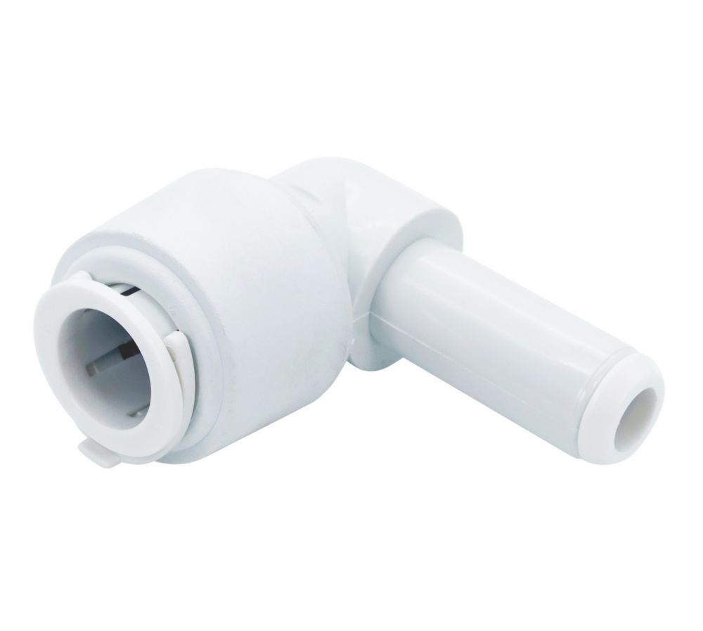 Image of FloPlast FloFit+ Plastic Push-Fit Equal 90Â° Stem Elbow 15mm 