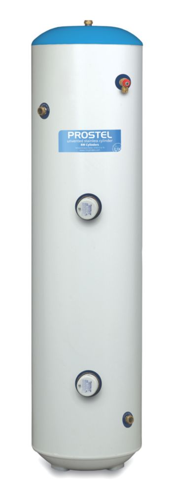 Image of RM Cylinders Prostel Direct Slimline Unvented Hot Water Cylinder 120Ltr 