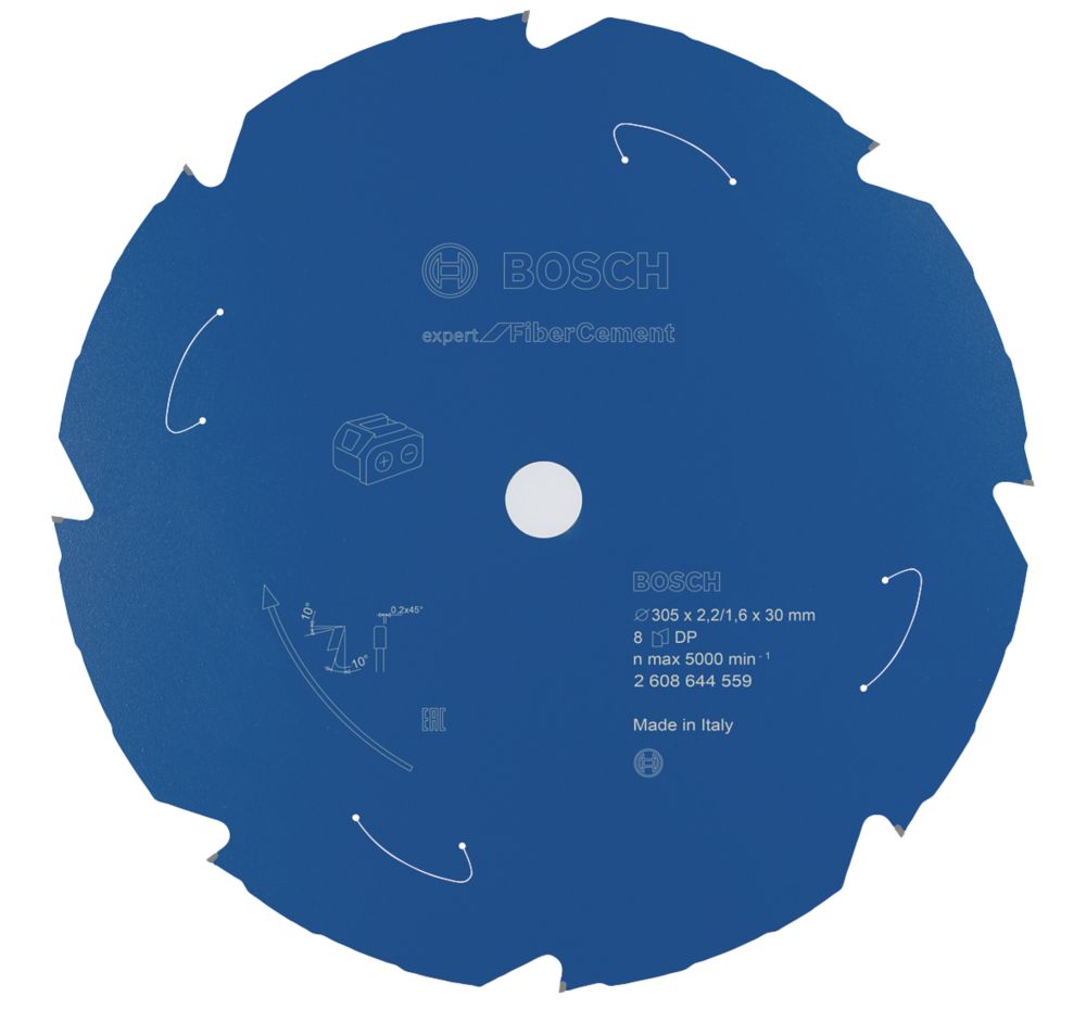 Image of Bosch Expert Fibre Cement Circular Saw Blade 305mm x 30mm 8T 
