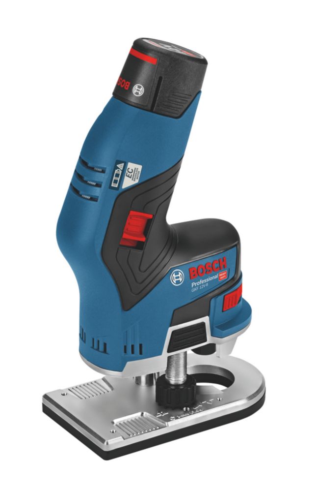 Image of Bosch GKF 12V-8 Professional 12V 2 x 3.0Ah Li-Ion Coolpack 1/4" Brushless Cordless Router 