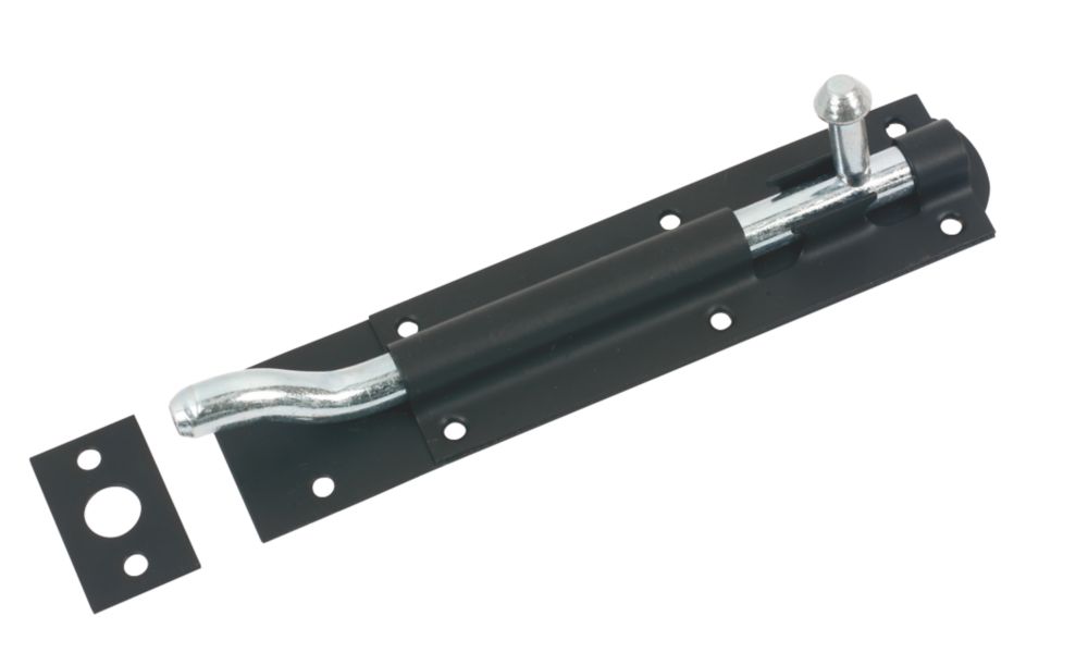 Image of Tower Necked Gate Bolt Black 164mm 
