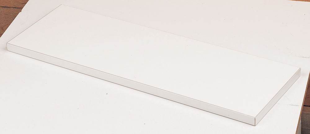 Image of White Melamine Shelves 600mm x 250mm x 19mm 2 Pack 