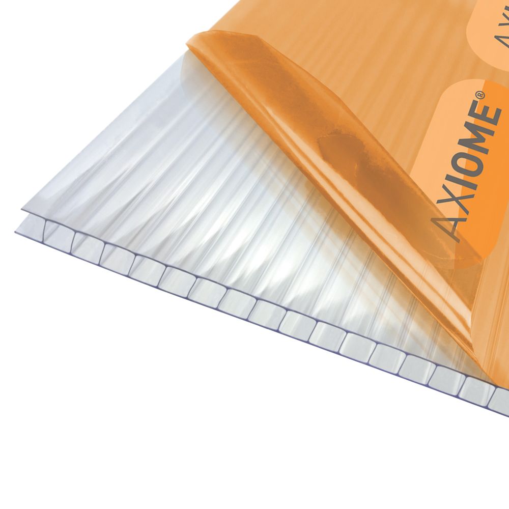 Image of Axiome Twinwall Polycarbonate Sheet Clear 1000mm x 6mm x 4000mm 