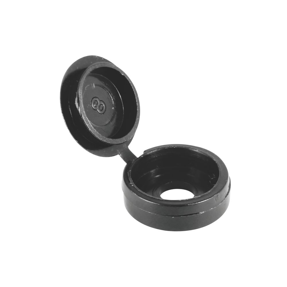 Image of Timco 4-9ga Screw Caps Black 100 Pack 