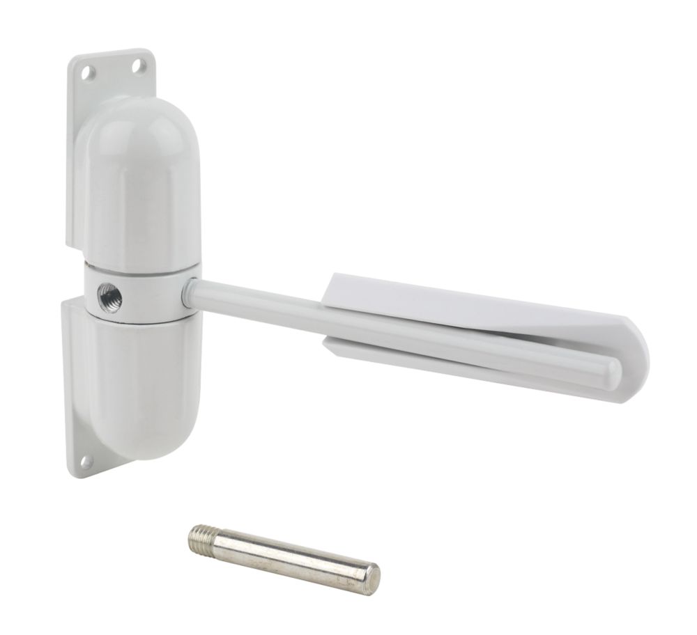 Image of Smith & Locke Surface-Mounted Door Closer White 