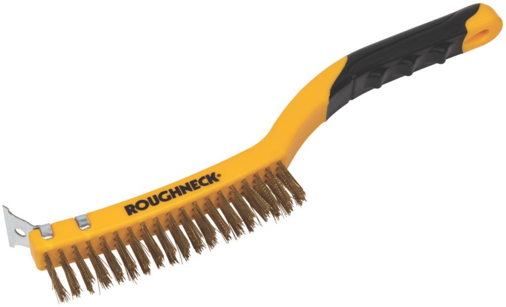 Image of Roughneck Soft-Grip Brass Wire Brush 
