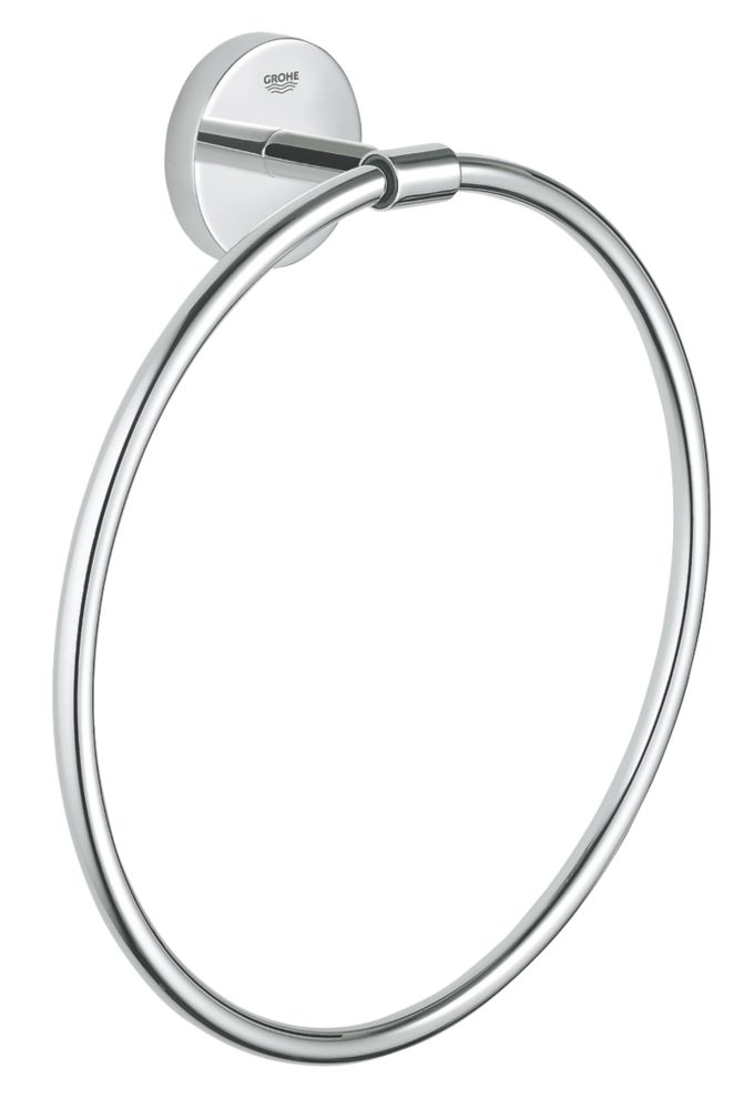 Image of Grohe BauCosmopolitan Towel Ring StarLight Chrome 