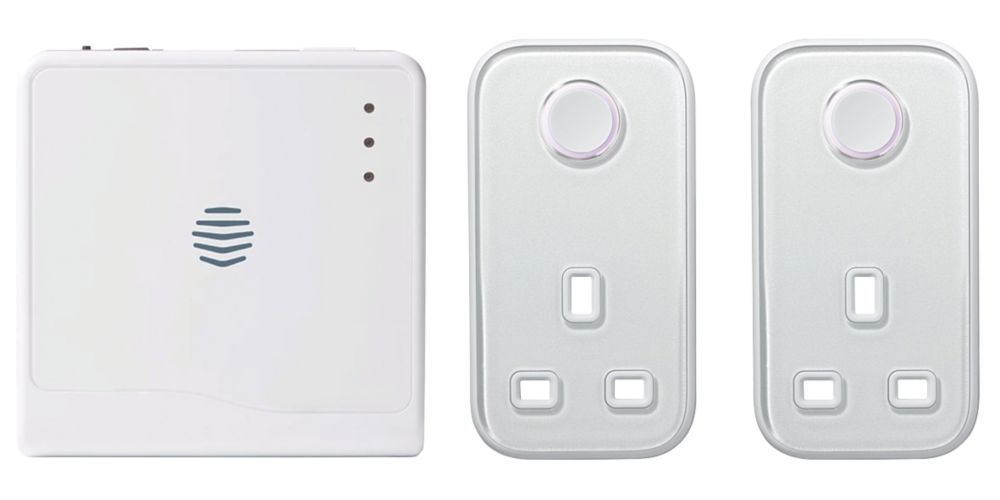 Image of Hive 13A Smart Plug & Hub Bundle White 3 Pieces 