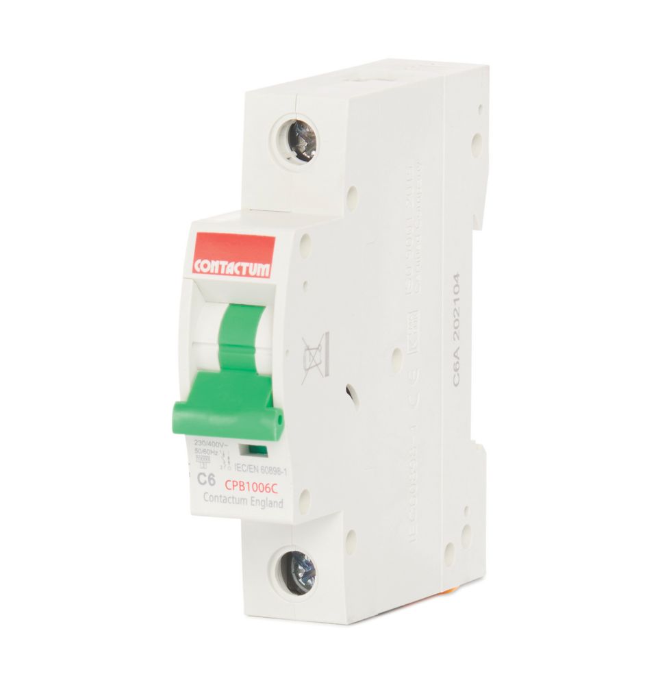 Image of Contactum Defender 6A SP Type C MCB 