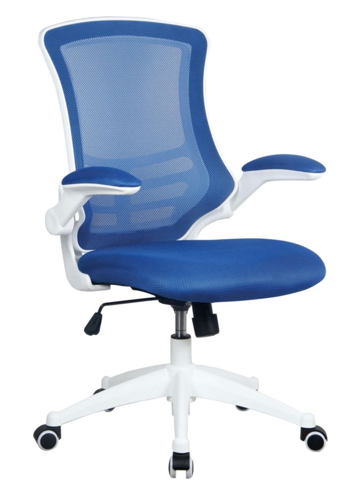 Image of Nautilus Designs Luna Medium Back Task/Operator Chair Blue 