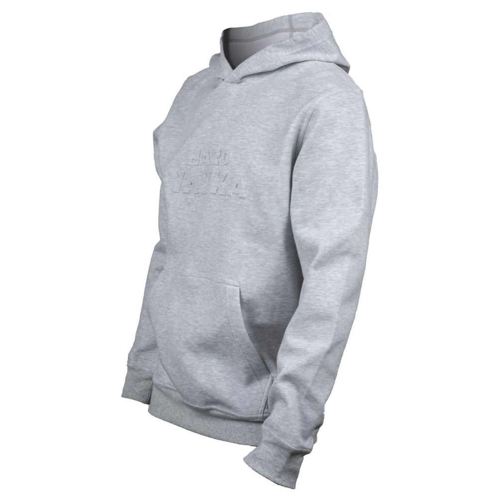 Image of Hard Yakka Embossed Hoodie Light Grey Marle Small 36" Chest 